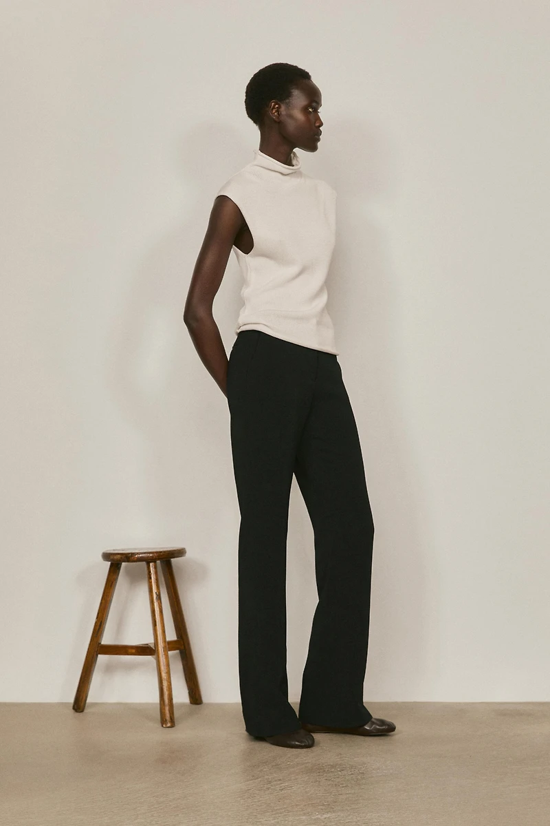 Satin flare fit trousers - LIMITED EDITION