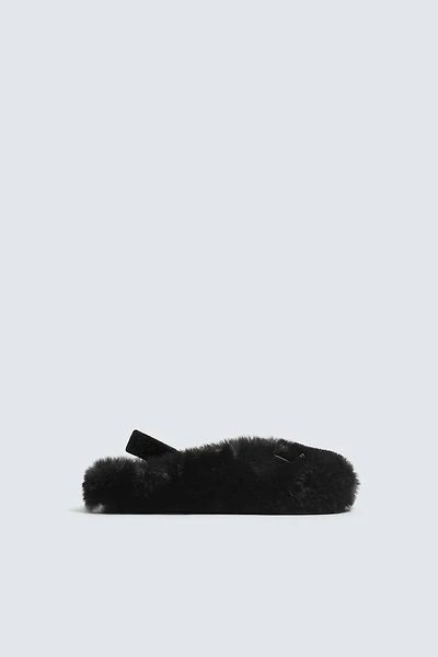 SABOTS EFFET FOURRURE HARRY LAMBERT FOR ZARA X DISNEY