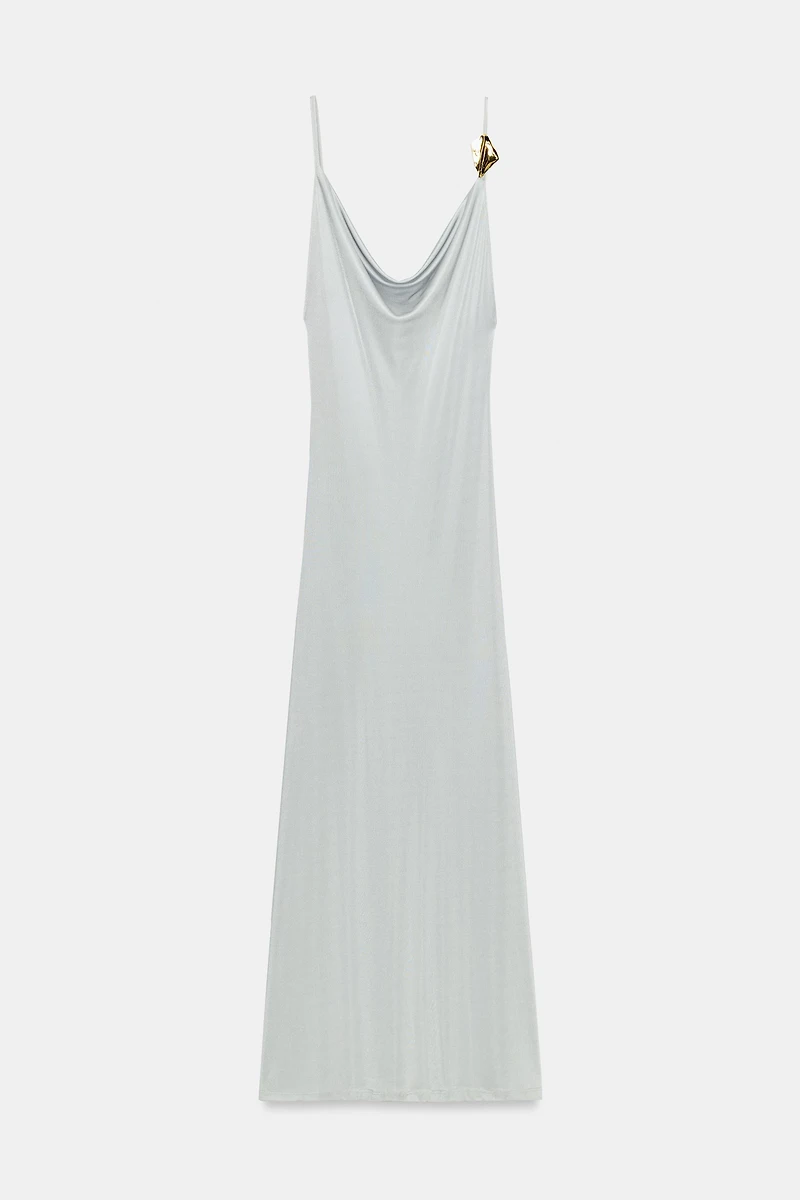 ROBE LONGUE FLUIDE À DÉCOR