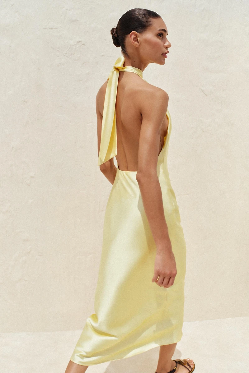 ROBE MIDI HALTER