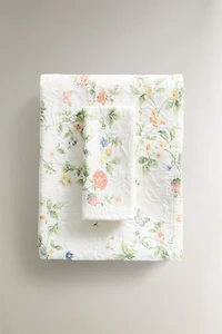 NAPPE JACQUARD ET IMPRIMÉ FLORAL