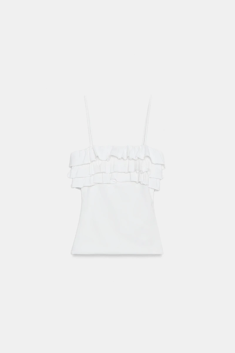 RUFFLED CAMISOLE