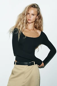 SOFT POLYAMIDE BODYSUIT