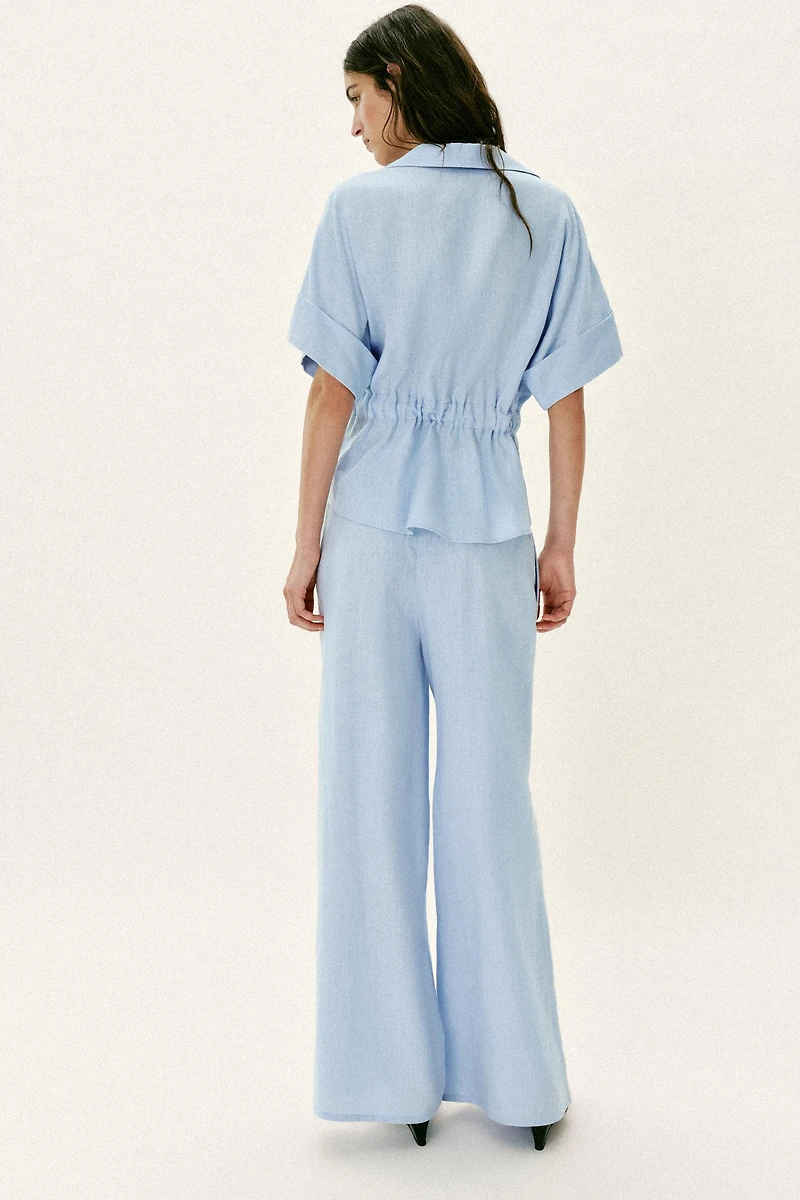 WIDE LINEN PANTS