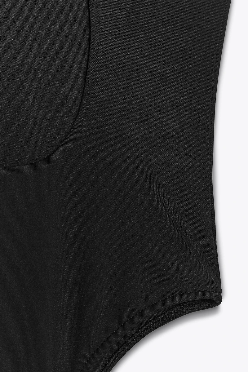 POLYAMIDE ASYMMETRIC BODYSUIT