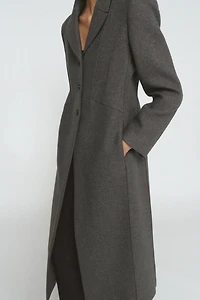 FITTED COAT WITH MANTECO WOOL ZW COLLECTION LIMITED EDITION
