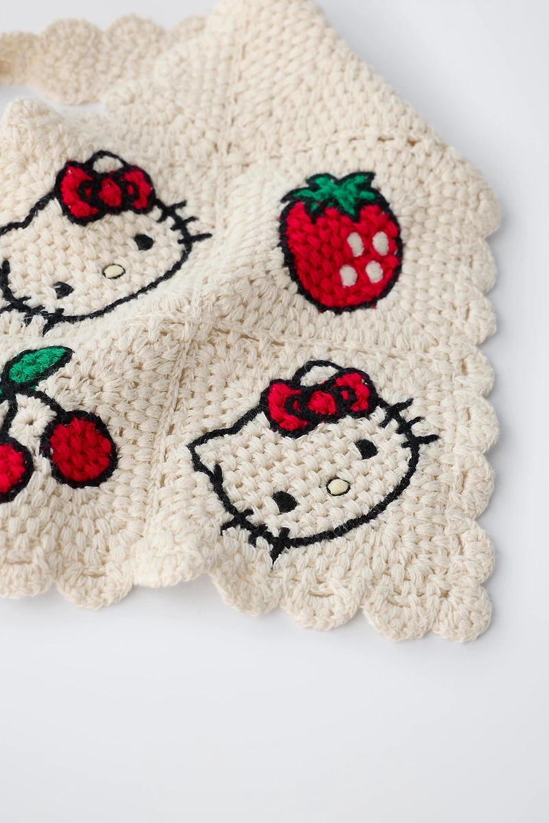 HELLO KITTY © SANRIO CROCHET KNIT BANDANA