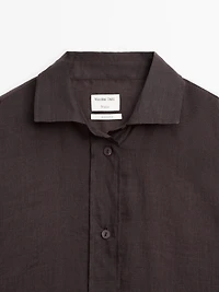 100% ramie long shirt - STUDIO