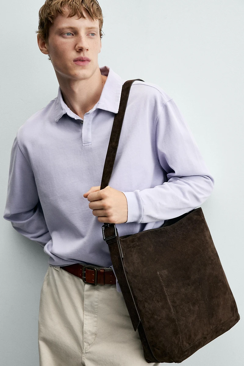 LEATHER SHOPPER BAG