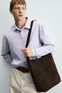 LEATHER SHOPPER BAG