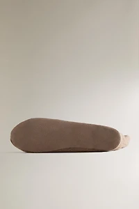 CASHMERE SOCKS WITH LEATHER SOLE