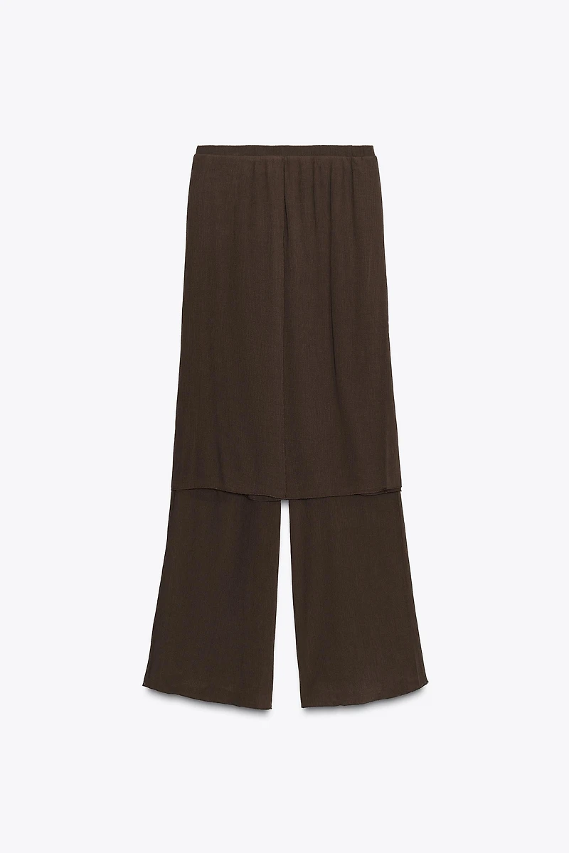 TEXTURED PAREO PANTS