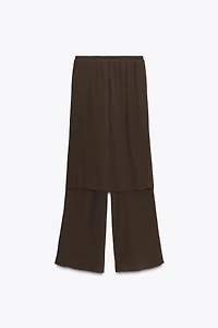 TEXTURED PAREO PANTS