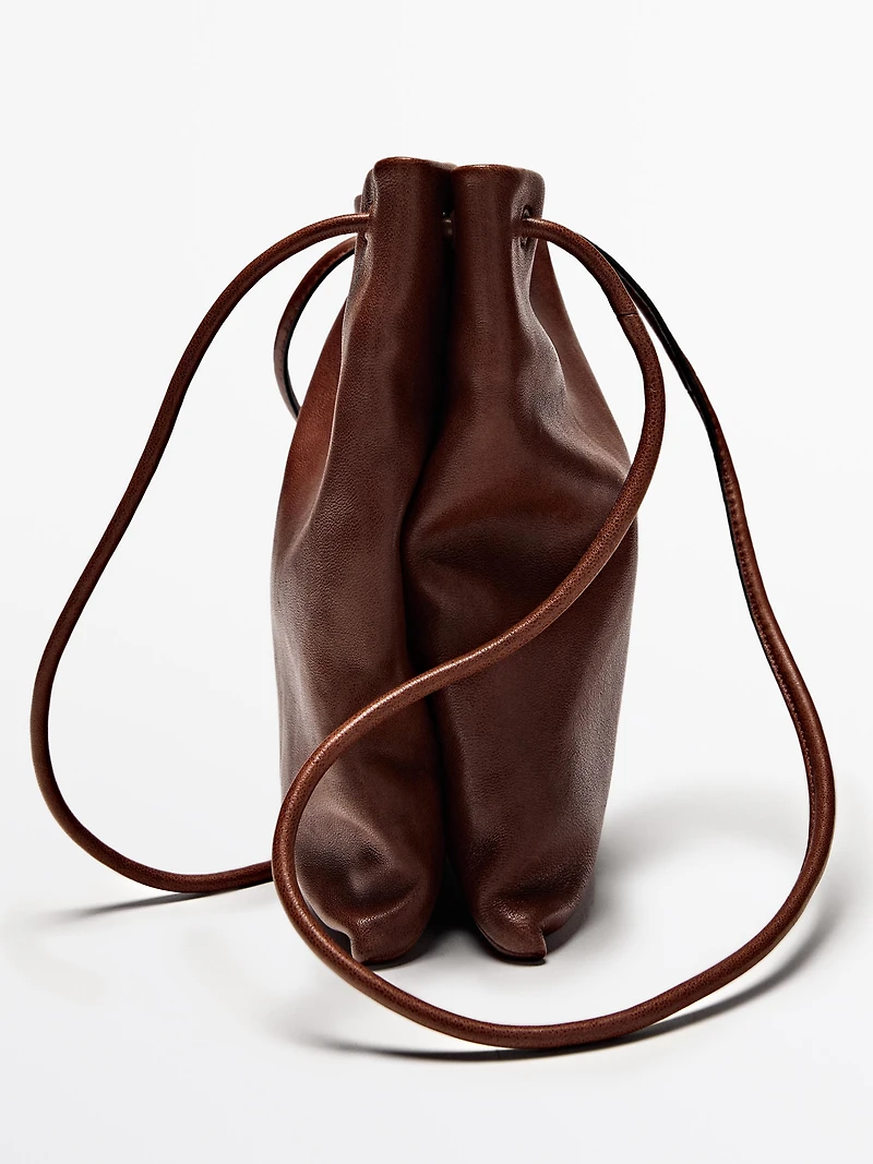 Sac à bandoulière en cuir nappa
