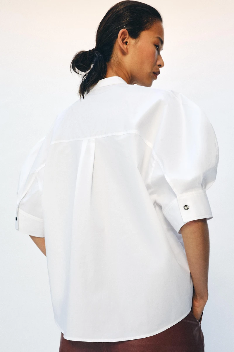 ZW COLLECTION BUTTON POPLIN SHIRT