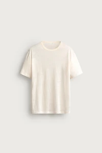 RELAXED FIT 100% LINEN T-SHIRT