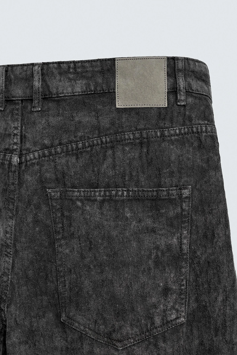 PANTALON COUPE BAGGY IMPRIMÉ DÉLAVÉ
