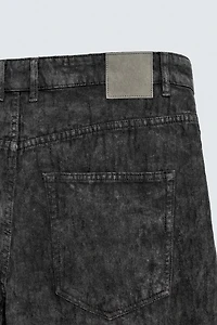 PANTALON COUPE BAGGY IMPRIMÉ DÉLAVÉ