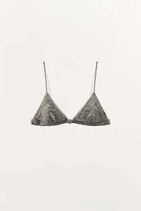 EMBOSSED BEADED BRA