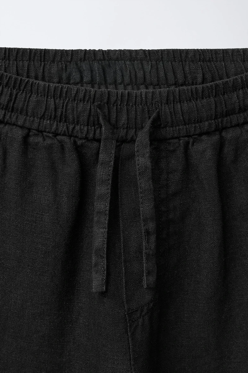 PANTALON DROIT 100% LIN