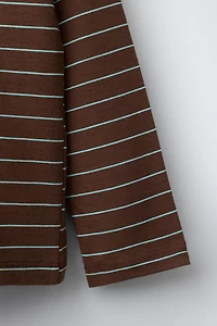 STRIPED PRINT T-SHIRT