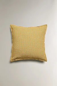 GINGHAM THROW PILLOW COVER
