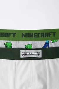 AGES 6-14/ TWO-PACK OF MINECRAFT © MOJANG AB. ™ BOXERS