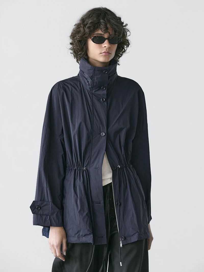 Technical fabric parka