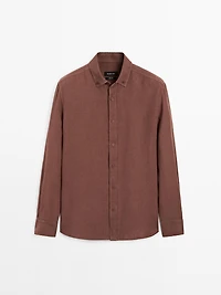 100% linen regular fit shirt