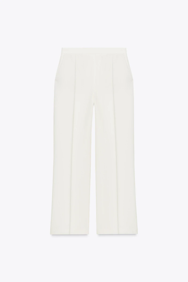 HIGH-WAISTED STRAIGHT LEG PANTS