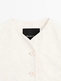 100% cotton floral fabric jacket