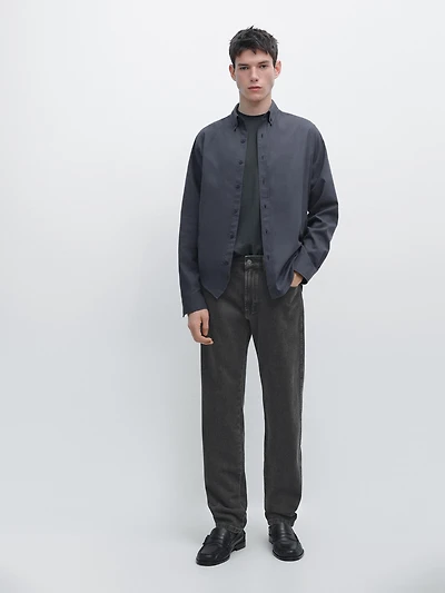 Regular fit cotton shirt