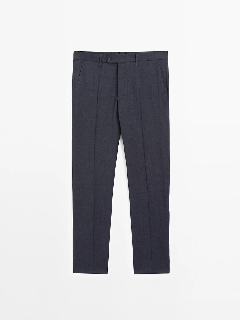 Houndstooth suit trousers