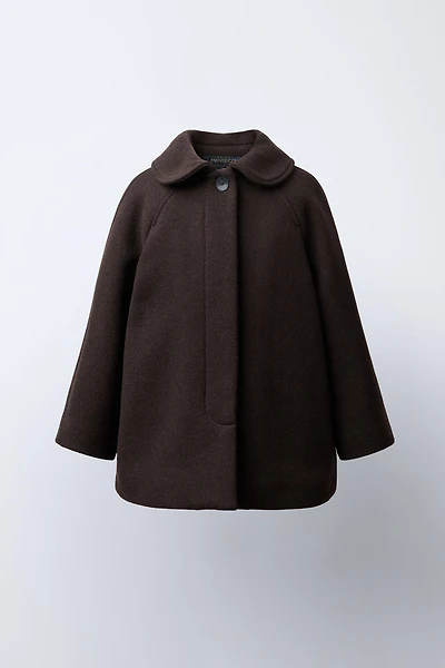 WOOL BLEND CLOTH COAT