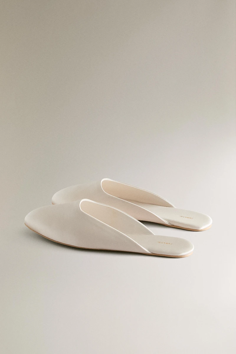 SATEEN MULES