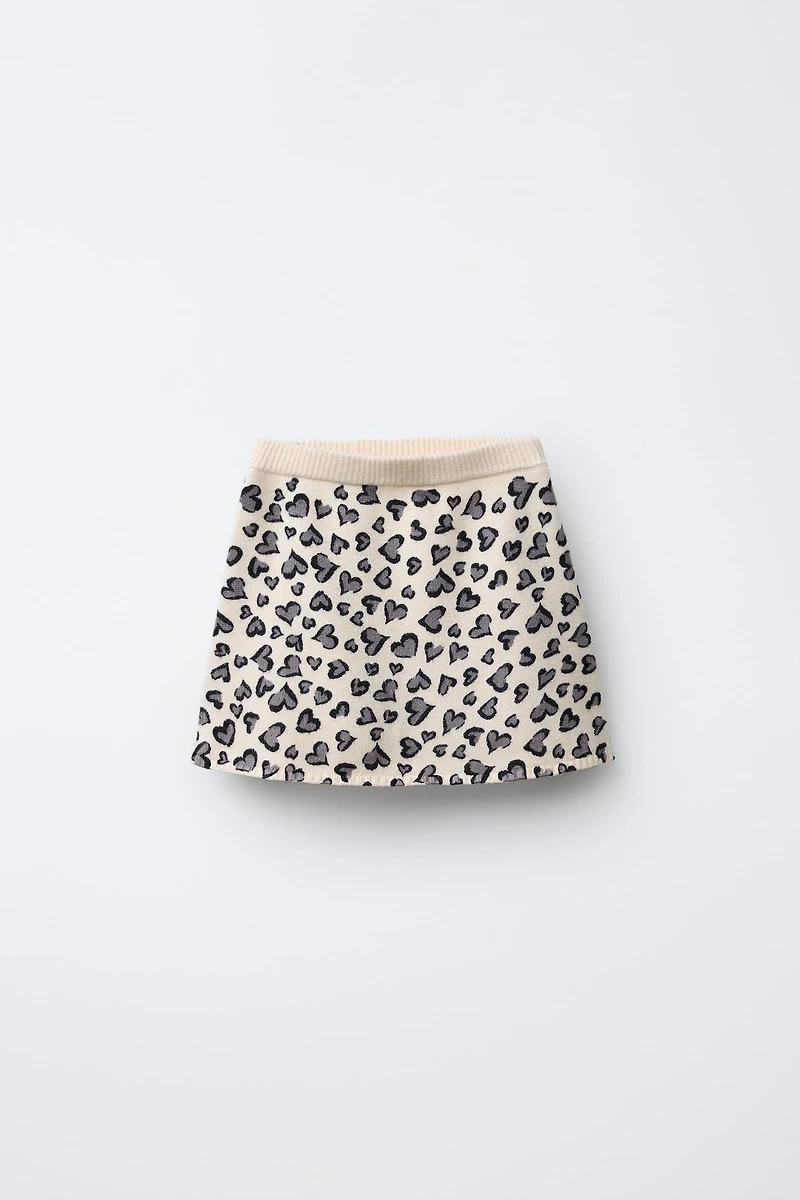 HEART KNIT SKIRT