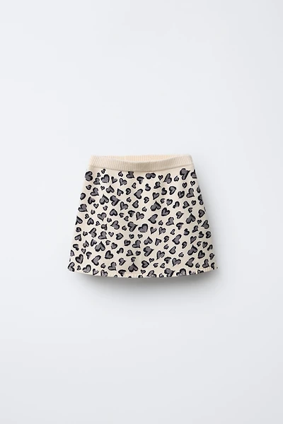 HEART KNIT SKIRT