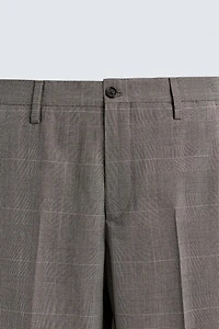 PANTALON DE COSTUME À CARREAUX