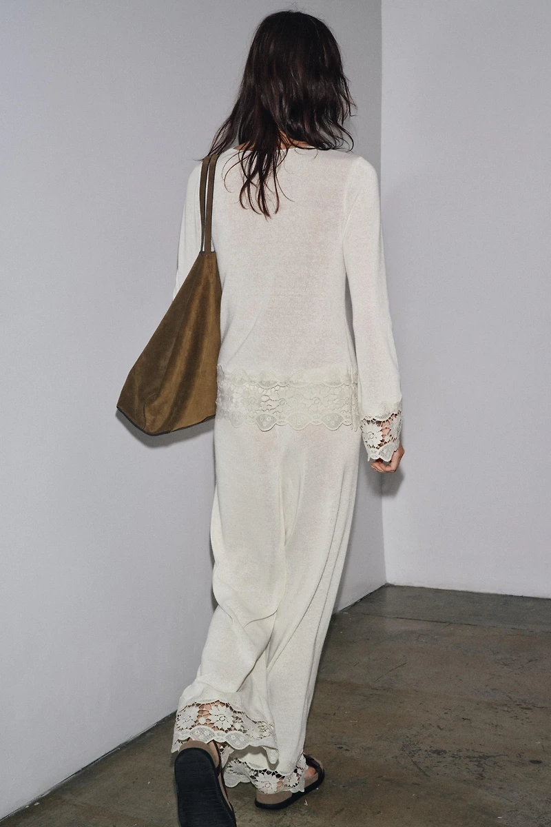 GUIPURE COMBINATION PANTS