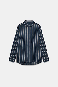 ZW COLLECTION STRIPED POPLIN SHIRT