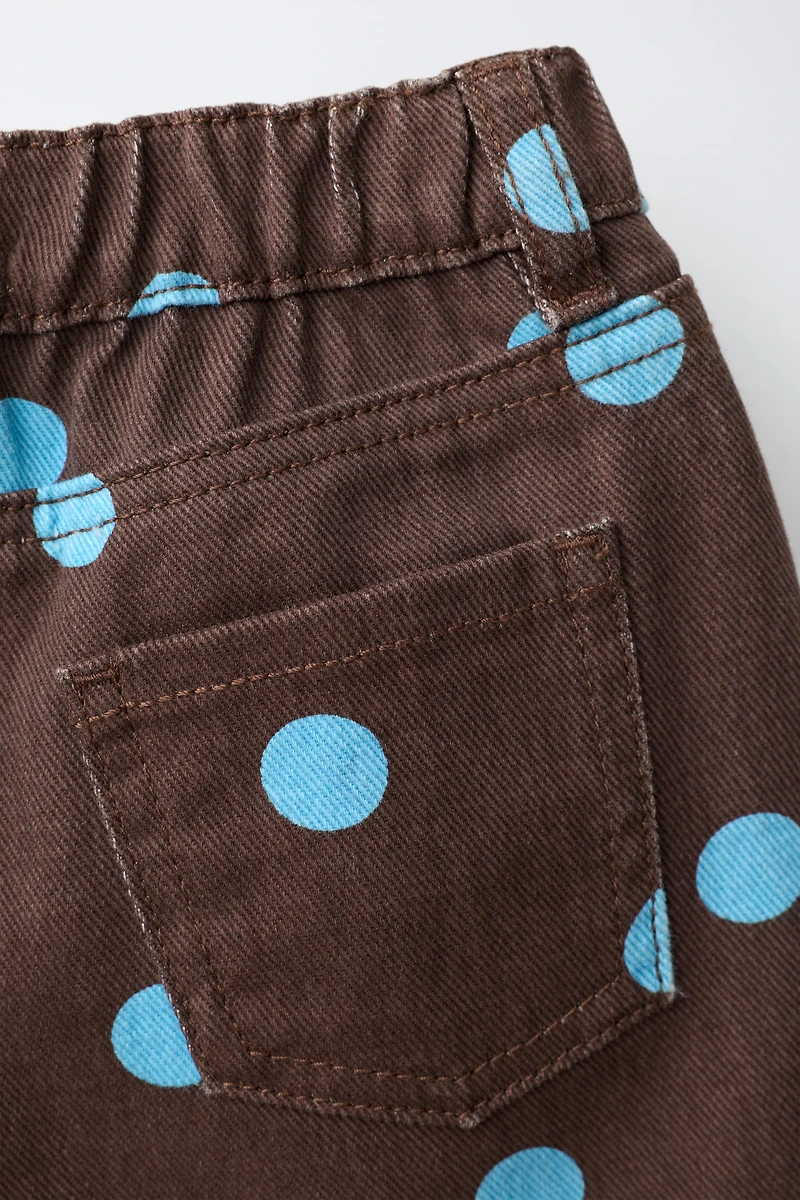 POLKA DOT TWILL SHORTS