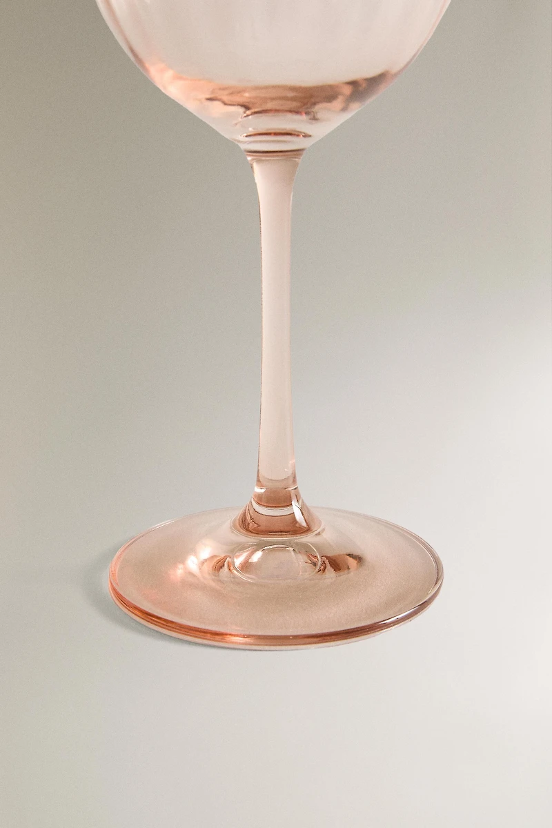 VERRE À PIED CRISTALLIN RELIEF