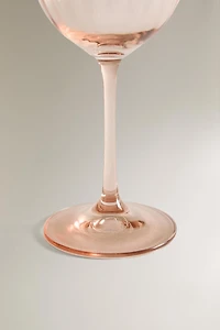 VERRE À PIED CRISTALLIN RELIEF