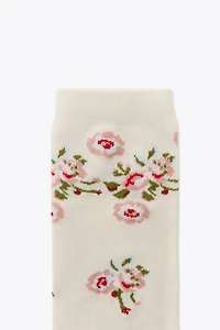 CHAUSSETTES IMPRIMÉES FLEURS