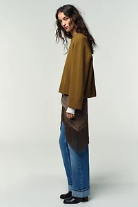 PULL MÉLANGE DE LAINE MANCHES LONGUES