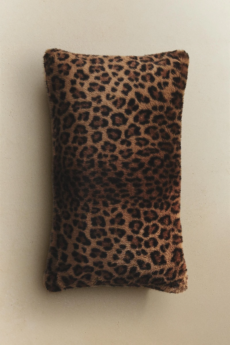 HOUSSE DE COUSSIN IMPRIMÉ ANIMALIER