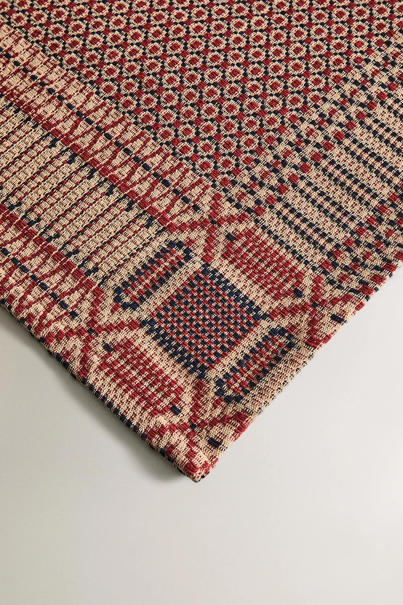 CHRISTMAS JACQUARD TABLE RUNNER