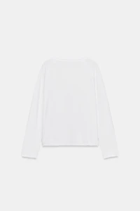 T-SHIRT DÉLAVÉ À MANCHES LONGUES