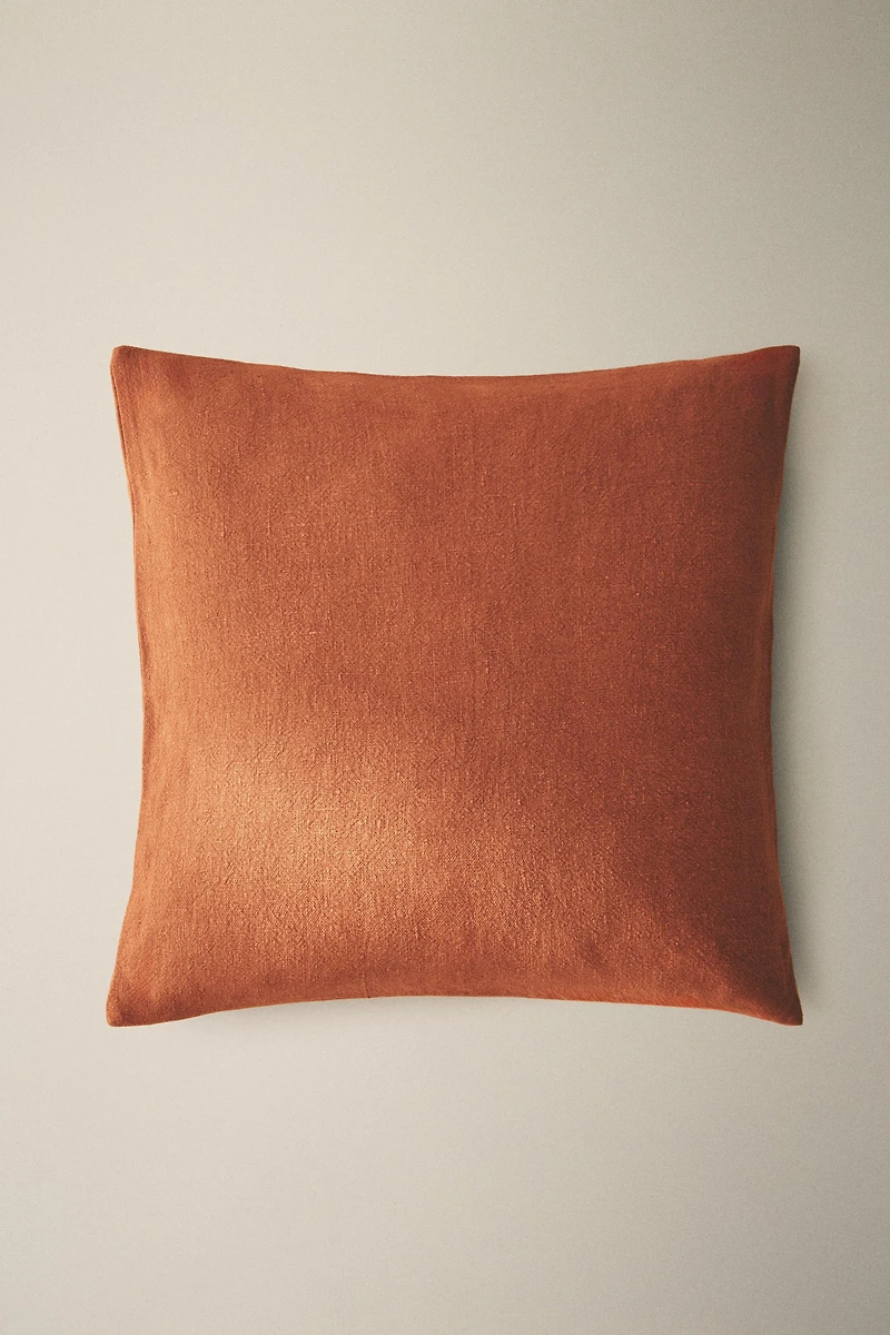 LINEN THROW PILLOW COVER