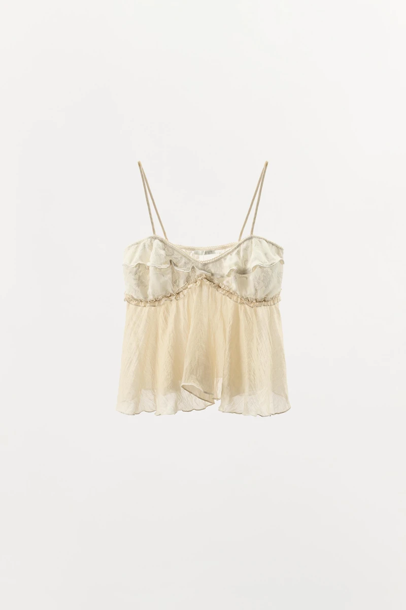 COMBINED LACE CAMISOLE TOP